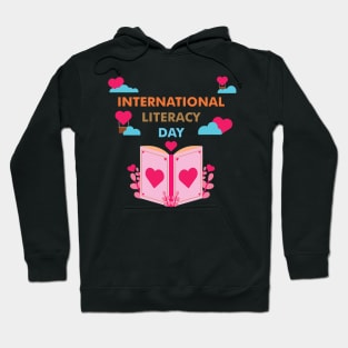 Celebrate International Literacy Day Book Lover Hoodie